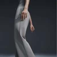 Nike Sportswear Phoenix Fleece женская С высокой Талией Wide-Leg Sweatpants цвет зеленый