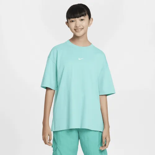 Nike Sportswear Big дитячі (Girls') оверсайз футболка колір зелений