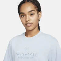 Nike Sportswear Heritage женская Boxy Tee Blue