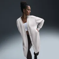 Nike Sportswear Phoenix Fleece жіноча оверсайз Long Cardigan колір коричневий