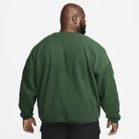 Nike Club Fleece мужские Winterized Crew цвет зеленый