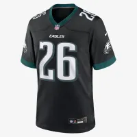 Saquon Barkley Philadelphia Eagles чоловічі Nike NFL Game Jersey колір чорний