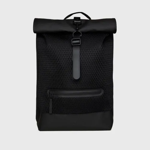 Рюкзак Rains Rolltop Rucksack Mesh 13340-01 - черный
