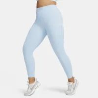Nike Universa жіноча Medium-Support З високою талією 7/8 лосіни з кишенямиблакитний