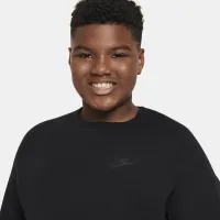Nike Sportswear Tech Fleece Big дитячі (для хлопчиків) світшот (Extended Size) колір чорний