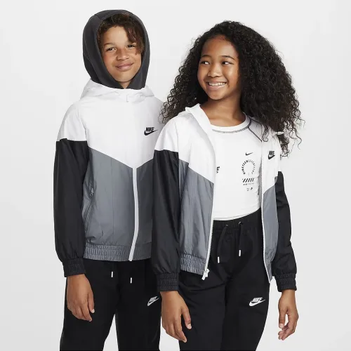 Nike Sportswear Windrunner Big детские Hooded Repel Куртка цвет белый