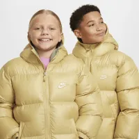 Nike Sportswear Heavyweight Synthetic Fill EasyOn Big дитячі Therma-FIT Repel Loose Hooded Parka Yellow