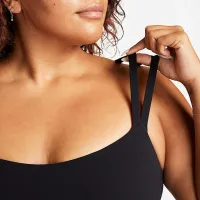 Nike Zenvy Strappy жіноча Light-Support Padded Sports Bra (великі розміри) колір чорний