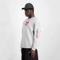 Кофта/футболка Alpha Industries Satin Logo Sweater 148311666 - Біла