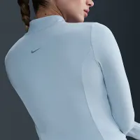 Nike Zenvy женская Dri-FIT Full-Zip Long-Sleeve Top синий