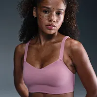 Nike Zenvy Strappy жіноча Light-Support Padded Sports Bra колір фіолетовий