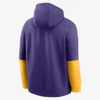 LSU Tigers Sideline Team Issue Club мужские Nike College Pullover Толстовка с капюшоном цвет фиолетовый