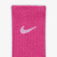 Nike Dri-FIT Performance Basics Little детские Crew носки (6 пары) Pink