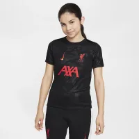 Liverpool FC Academy Pro Third Big детские Nike Dri-FIT Soccer Pre-Match Top цвет черный
