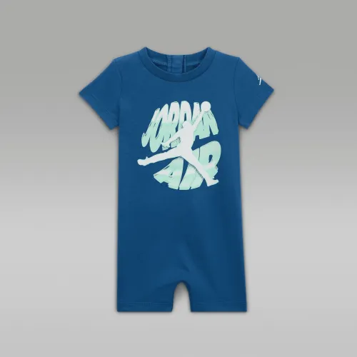 Nike Jordan Air Stacked Baby (0-9M) Romper синий