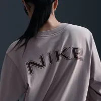 Nike Sportswear женская Loose Long-Sleeve футболка цвет серый