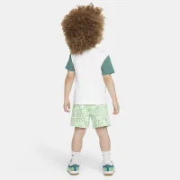 Nike Sportswear Create Your Own Adventure Toddler футболка and шорти комплект колір зелений