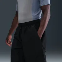 Nike Tech мужские Woven Convertible оверсайз Pants цвет черный