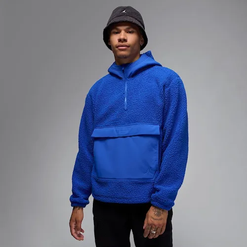 Nike Jordan Flight чоловічі High-Pile Fleece Pullover Толстовка з капюшоном блакитний
