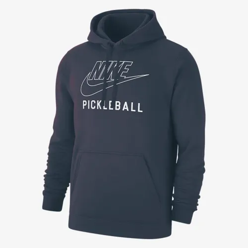 Nike Swoosh Club Fleece чоловічі Pickleball Pullover Толстовка з капюшоном блакитний