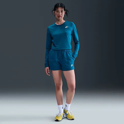 Nike Sportswear Club Fleece женская Mid-Rise шорты синий