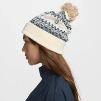 Nike Peak Fair Isle Beanie колір білий