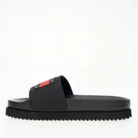 Шлёпанцы Tommy Jeans Elevated Flatform EN0EN02451-BDS - Черные