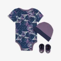 Nike Printed Swoosh Monogram 3-Piece Box комплект Baby комплект колір фіолетовий