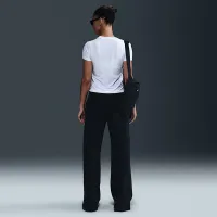 Nike Sportswear Chill Knit жіноча Slim Cropped футболка колір білий