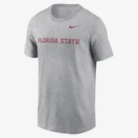 Florida State Seminoles Primetime Wordmark чоловічі Nike College футболка колір сірий
