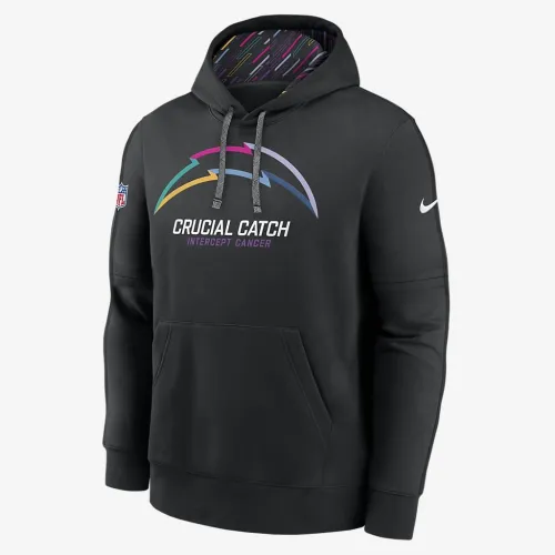 Los Angeles Chargers Crucial Catch Club чоловічі Nike NFL Pullover Толстовка з капюшоном колір чорний