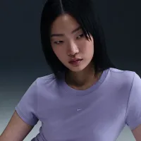 Nike Sportswear Chill Knit жіноча футболка колір фіолетовий