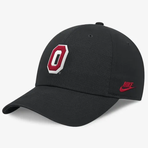 Ohio State Buckeyes Legacy Club мужские Nike Dri-FIT College Adjustable Hat цвет черный