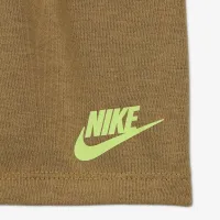 Nike Sportswear Baby On the Move Printed Tee and French Terry шорты набор цвет коричневый