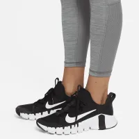 Nike Pro 365 женская С высокой Талией 7/8 Mesh Panel лосины цвет серый