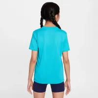 Nike Legend Big детские Dri-FIT футболка цвет зеленый