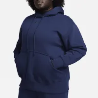 Nike Sportswear Phoenix Fleece женская оверсайз Pullover Толстовка с капюшоном (большие размеры) синий