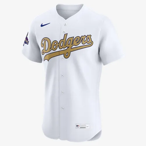 Los Angeles Dodgers 2024 World Series Champions Gold чоловічі Nike Dri-FIT ADV MLB Elite Jersey колір білий