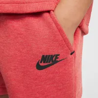 Nike Tech Fleece Toddler Tee and шорты набор цвет красный