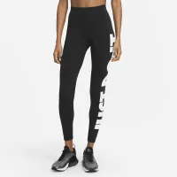 Nike Sportswear Essential жіноча З високою талією Graphic лосіни колір чорний