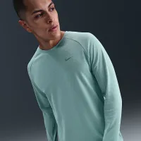 Nike Stride мужские Dri-FIT Running Waffle Crew цвет зеленый