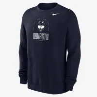 UConn Club чоловічі Nike College Fleece Crew-Neck світшот блакитний