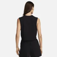 Nike Sportswear Club жіноча Sleeveless Cropped Top колір чорний