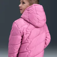 Nike Little детские Swoosh Quilted Puffer Куртка Pink