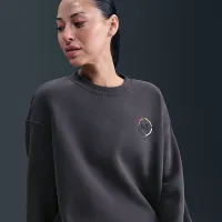 Nike Sportswear Phoenix Fleece N7 оверсайз Crew-Neck свитшот цвет серый