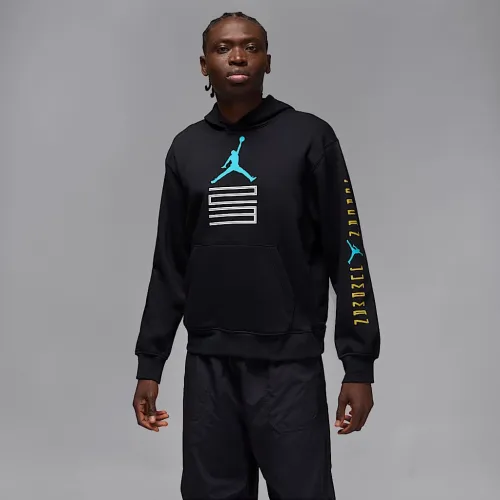Nike Jordan AJ11 Gamma Fleece мужские Pullover Толстовка с капюшоном цвет черный