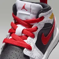 Nike Jordan 1 Mid Baby/Toddler Кроссовки цвет черный