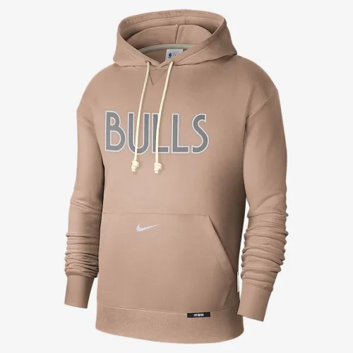 Chicago Bulls Standard Issue City Edition чоловічі Nike Dri-FIT NBA Courtside Толстовка з капюшоном колір коричневий