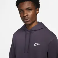 Nike Sportswear Club Fleece Pullover Толстовка с капюшоном цвет фиолетовый