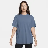 Nike One Relaxed жіноча Dri-FIT Short-Sleeve Top блакитний